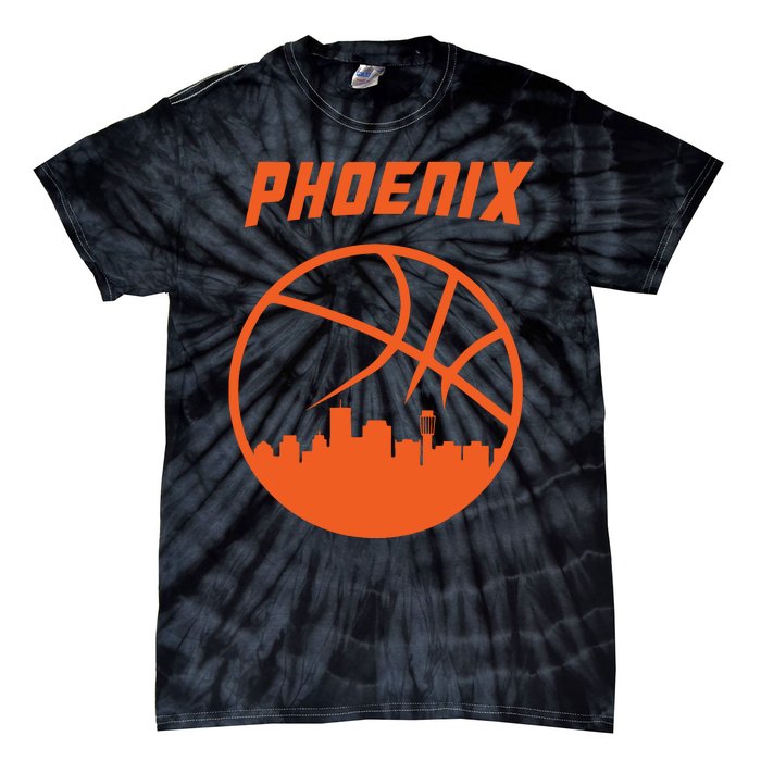 Phoenix Basketball Retro City Arizona State Bball Tie-Dye T-Shirt