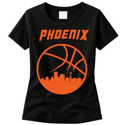 Phoenix Basketball Retro City Arizona State Bball Womens T-Shirt
