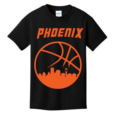 Phoenix Basketball Retro City Arizona State Bball Kids T-Shirt