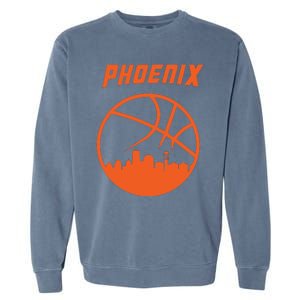 Phoenix Basketball Retro City Arizona State Bball Garment-Dyed Sweatshirt