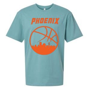 Phoenix Basketball Retro City Arizona State Bball Sueded Cloud Jersey T-Shirt