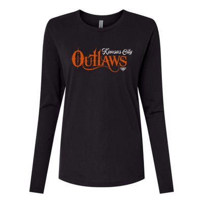 Professional Bull Riders Kansas City Outlaws Represent Womens Cotton Relaxed Long Sleeve T-Shirt