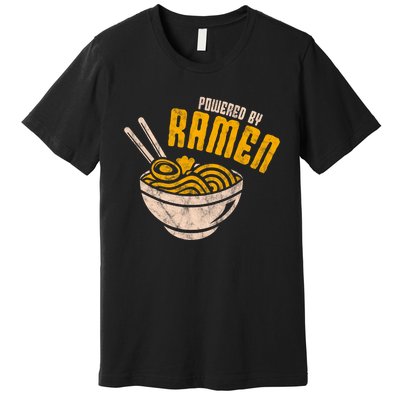 Powered By Ra Japanese Love Anime Noodles Premium T-Shirt