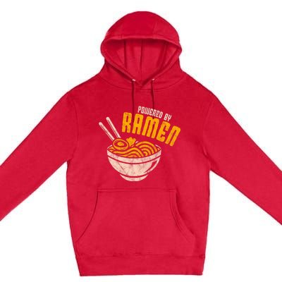 Powered By Ra Japanese Love Anime Noodles Premium Pullover Hoodie