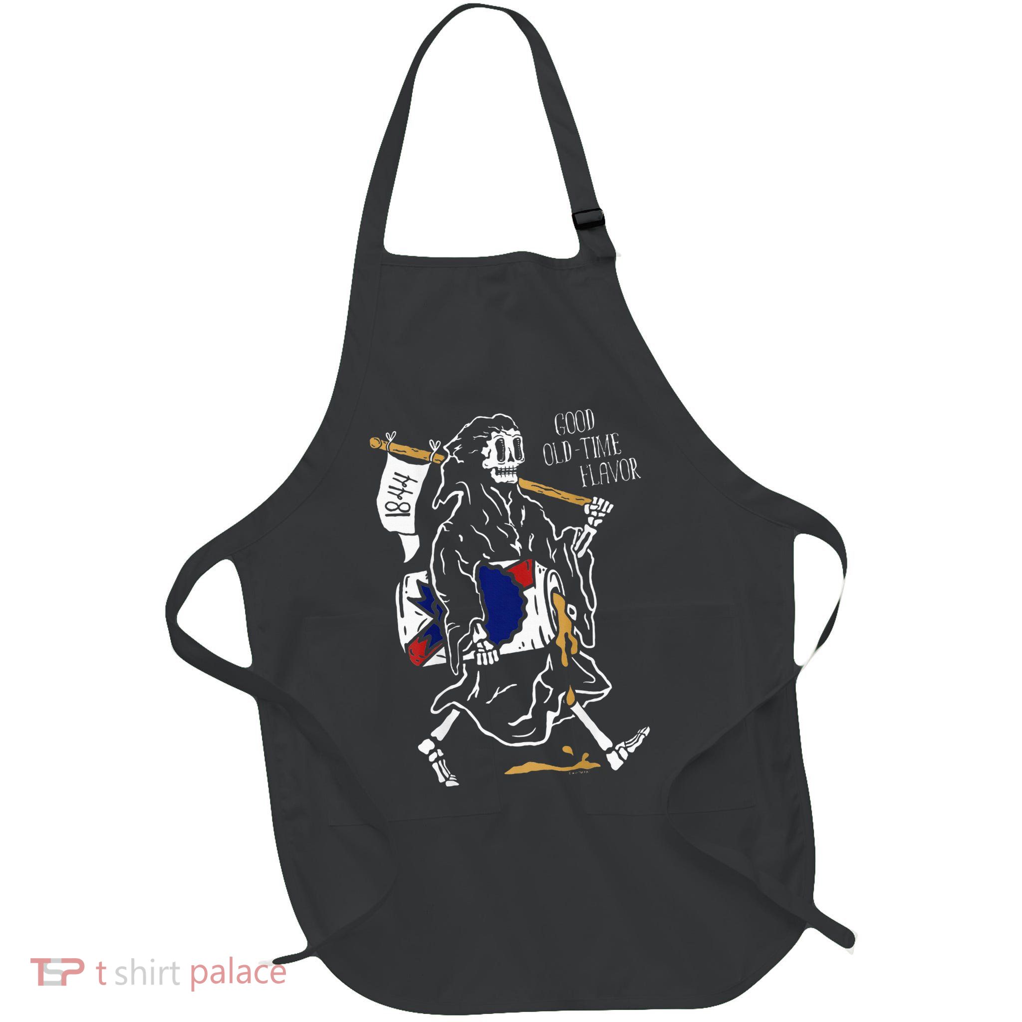Pabst Blue Ribbon Beer And Back Good Old Reaper Full-Length Apron With Pockets