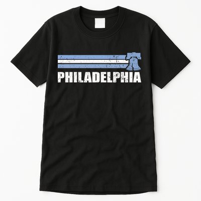 Philadelphia Baseball Retro Vintage Stripes Tall T-Shirt