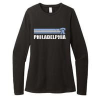 Philadelphia Baseball Retro Vintage Stripes Womens CVC Long Sleeve Shirt