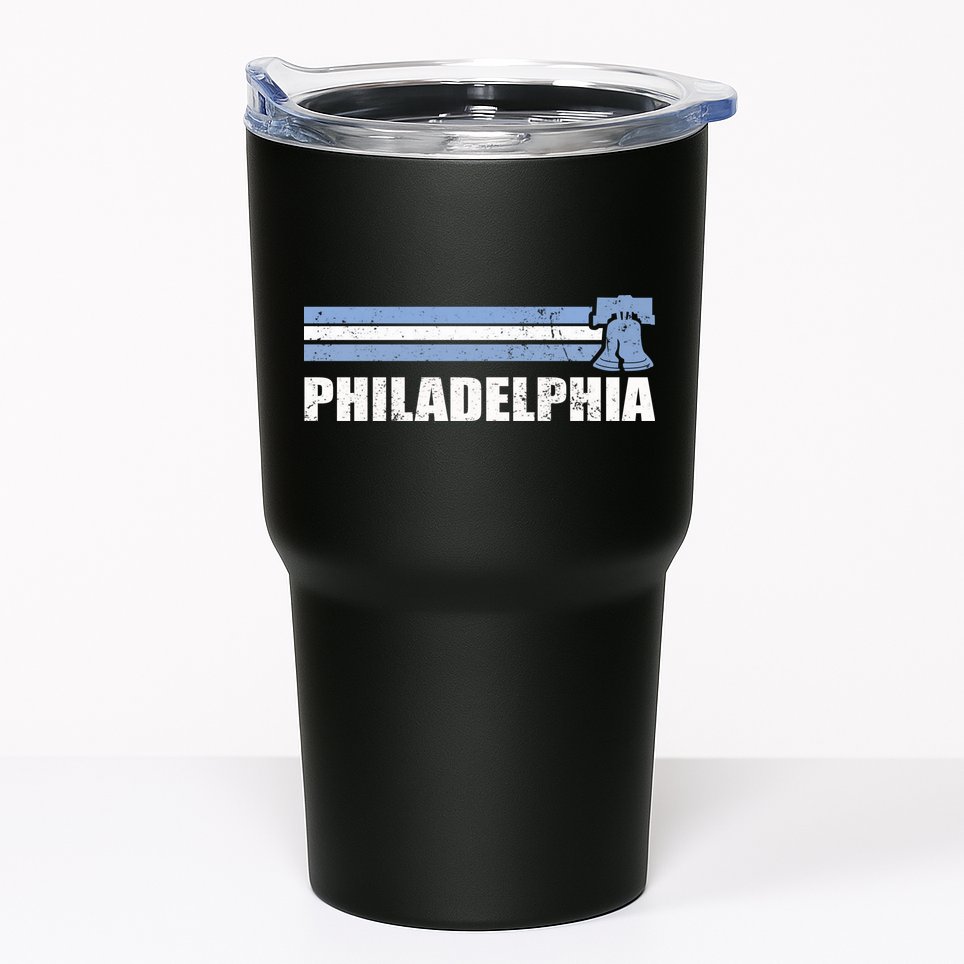 Philadelphia Baseball Retro Vintage Stripes Tumbler