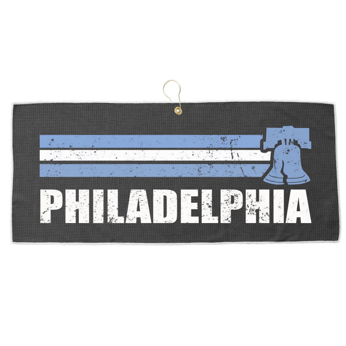 Philadelphia Baseball Retro Vintage Stripes Large Microfiber Waffle Golf Towel