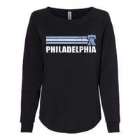 Philadelphia Baseball Retro Vintage Stripes Womens California Wash Sweatshirt