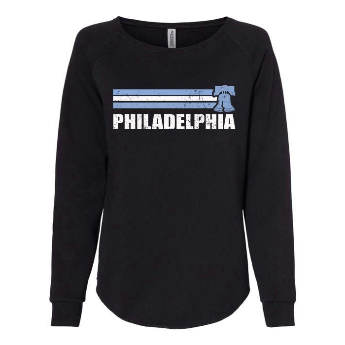 Philadelphia Baseball Retro Vintage Stripes Womens California Wash Sweatshirt