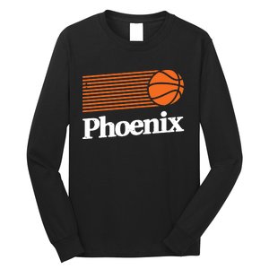 Phoenix Basketball Retro City Arizona State Bball Long Sleeve Shirt