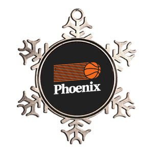 Phoenix Basketball Retro City Arizona State Bball Metallic Star Ornament