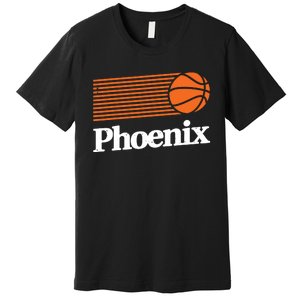 Phoenix Basketball Retro City Arizona State Bball Premium T-Shirt