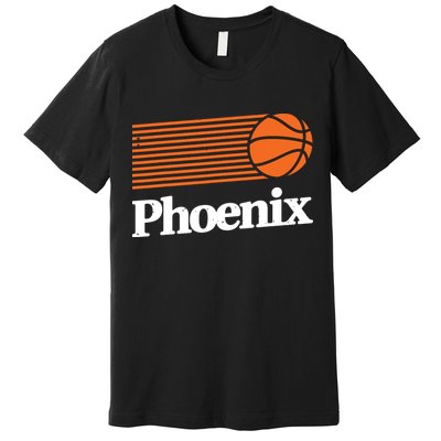 Phoenix Basketball Retro City Arizona State Bball Premium T-Shirt