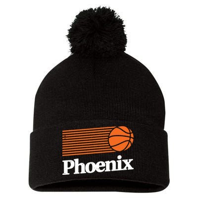Phoenix Basketball Retro City Arizona State Bball Pom Pom 12in Knit Beanie