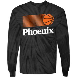 Phoenix Basketball Retro City Arizona State Bball Tie-Dye Long Sleeve Shirt