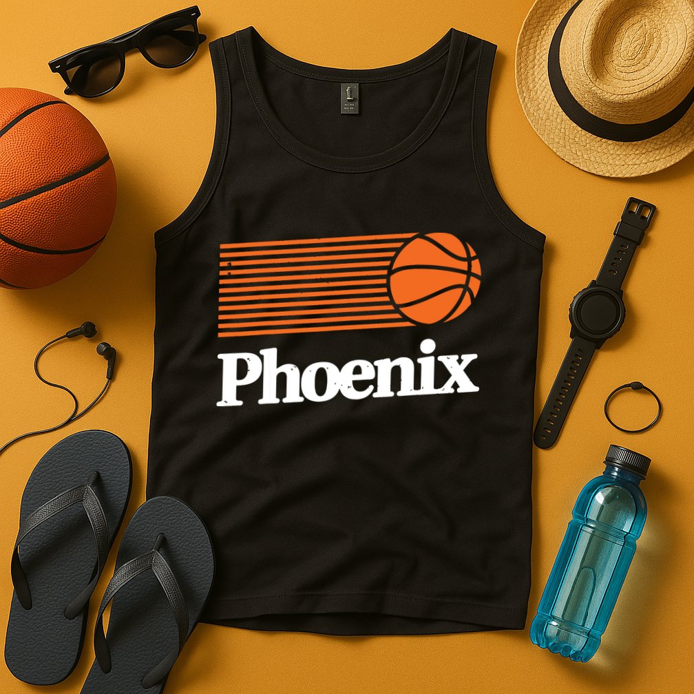 Phoenix Basketball Retro City Arizona State Bball Tank Top