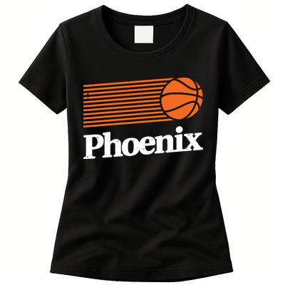 Phoenix Basketball Retro City Arizona State Bball Womens T-Shirt
