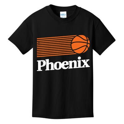Phoenix Basketball Retro City Arizona State Bball Kids T-Shirt