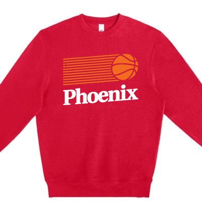 Phoenix Basketball Retro City Arizona State Bball Premium Crewneck Sweatshirt