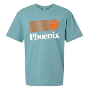 Phoenix Basketball Retro City Arizona State Bball Sueded Cloud Jersey T-Shirt