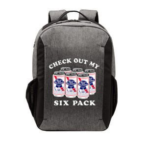 Pabst Blue Ribbon Beer Cans Check Out My Six Pack Vector Backpack