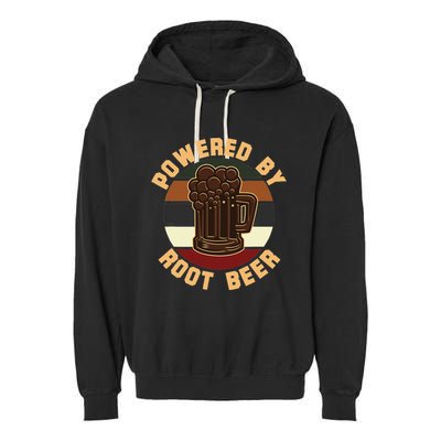 Powered By Root Beer Garment-Dyed Fleece Hoodie