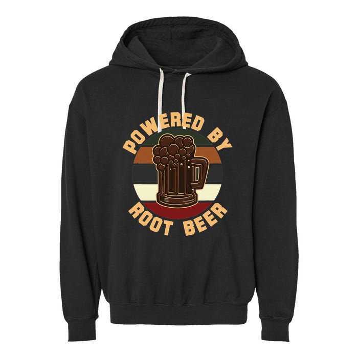 Powered By Root Beer Garment-Dyed Fleece Hoodie