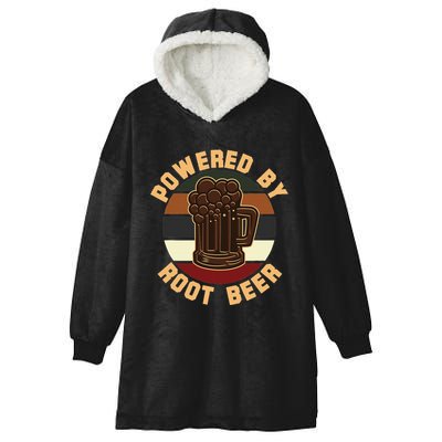 Powered By Root Beer Hooded Wearable Blanket