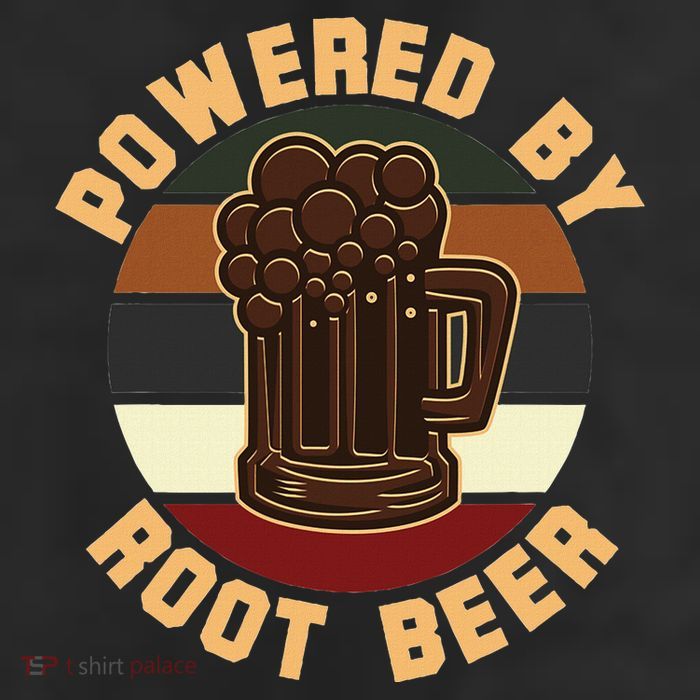 Powered By Root Beer 11oz C Handle Ceramic Mug