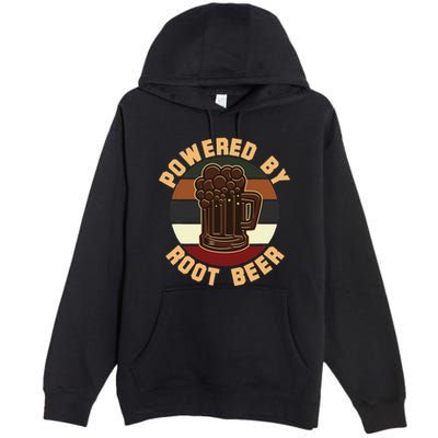 Powered By Root Beer Premium Pullover Hoodie