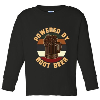 Powered By Root Beer Toddler Long Sleeve Shirt