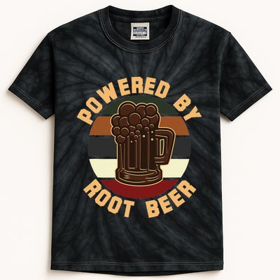 Powered By Root Beer Kids Tie-Dye T-Shirt