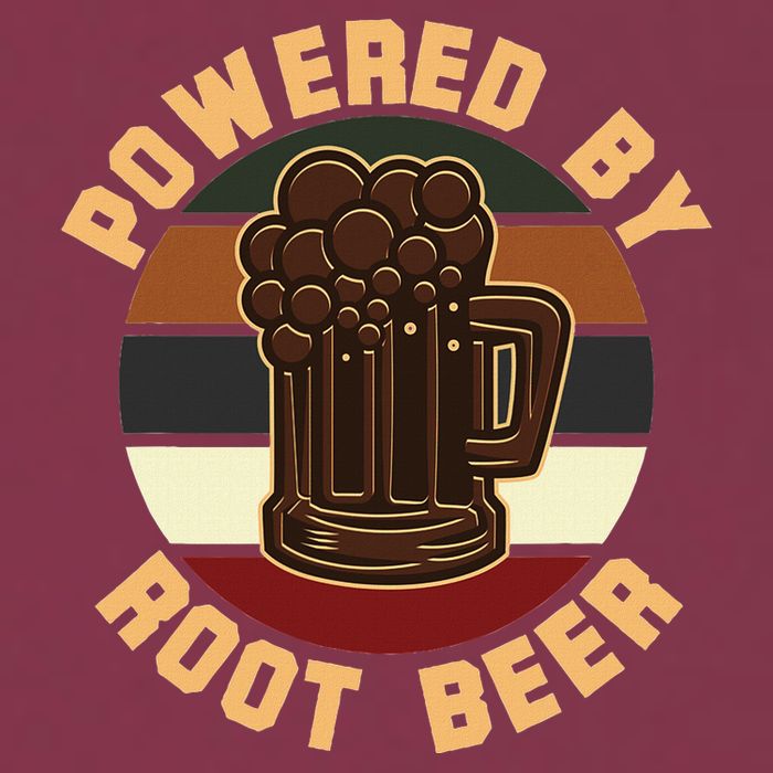 Powered By Root Beer 16oz Travel Tumbler