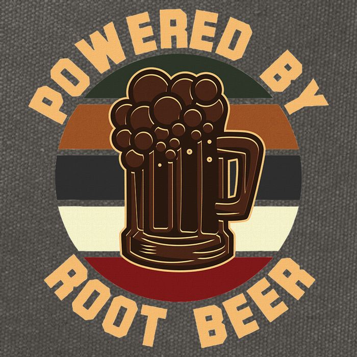 Powered By Root Beer Cotton Canvas Backpack