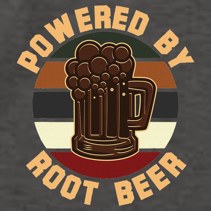 Powered By Root Beer Vector Backpack