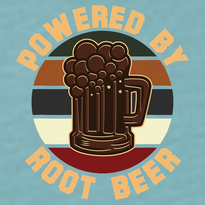 Powered By Root Beer Sueded Cloud Jersey T-Shirt