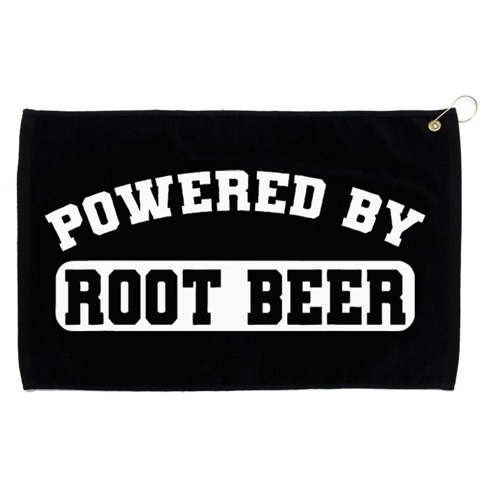 Powered By Root Beer Grommeted Golf Towel