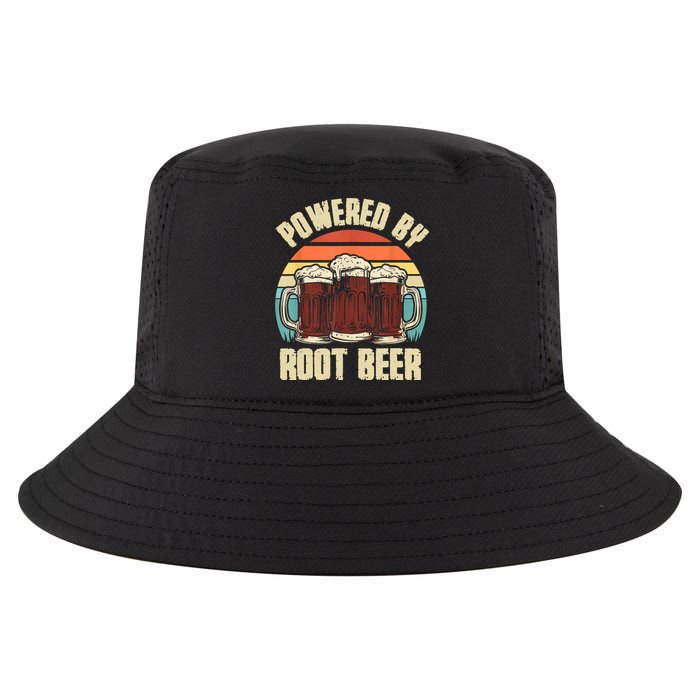 Powered By Root Beer Soda Drink Funny Root Beer Retro Cool Comfort Performance Bucket Hat