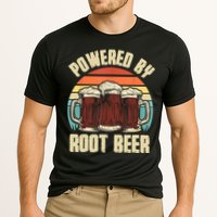 Powered By Root Beer Soda Drink Funny Root Beer Retro Cooling Performance Crew T-Shirt