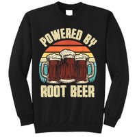 Powered By Root Beer Soda Drink Funny Root Beer Retro Sweatshirt