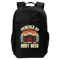 Powered By Root Beer Soda Drink Funny Root Beer Retro Backpack