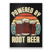 Powered By Root Beer Soda Drink Funny Root Beer Retro Poster