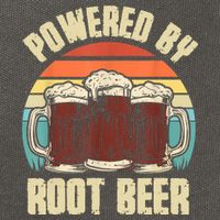 Powered By Root Beer Soda Drink Funny Root Beer Retro Cotton Canvas Backpack