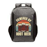 Powered By Root Beer Soda Drink Funny Root Beer Retro Vector Backpack