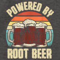 Powered By Root Beer Soda Drink Funny Root Beer Retro Vector Backpack