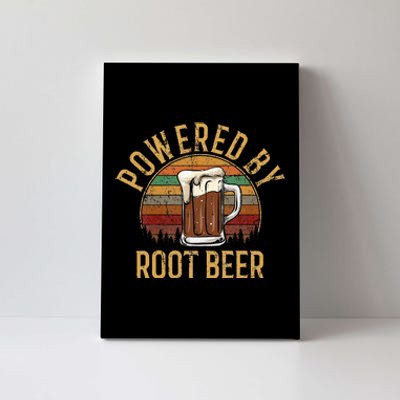 Powered By Root Beer Root Beer Canvas