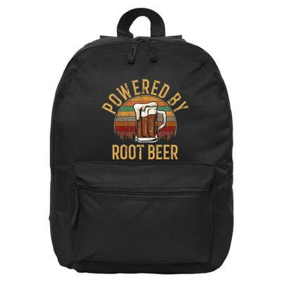 Powered By Root Beer Root Beer 16 in Basic Backpack