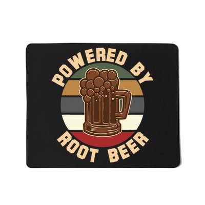 Powered By Root Beer Mousepad